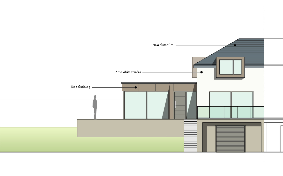 Grove Mews Proposed Elevation front option 1